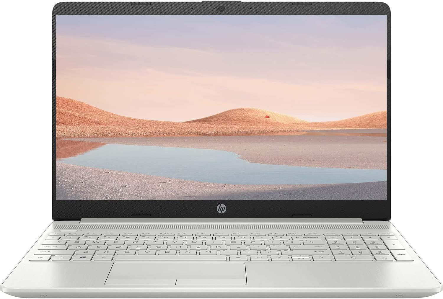 HP Pavilion Laptop (2022 Model), 15.6" FHD Display, Intel Celeron Processor, 8GB DDR4 RAM, 128GB SSD, Online Meeting, Webcam, HDMI, WiFi, Bluetooth, Win 10+ Year Office 365